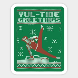 Yul-Tide Greetings Sticker